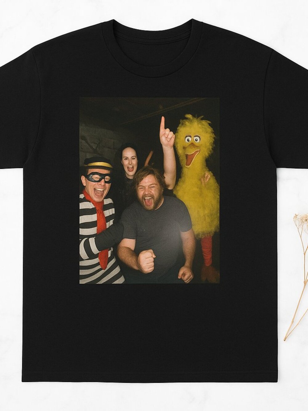 Funny Music Graphic Tee | Retro Party Photo T-Shirt | Black Unisex Vintage